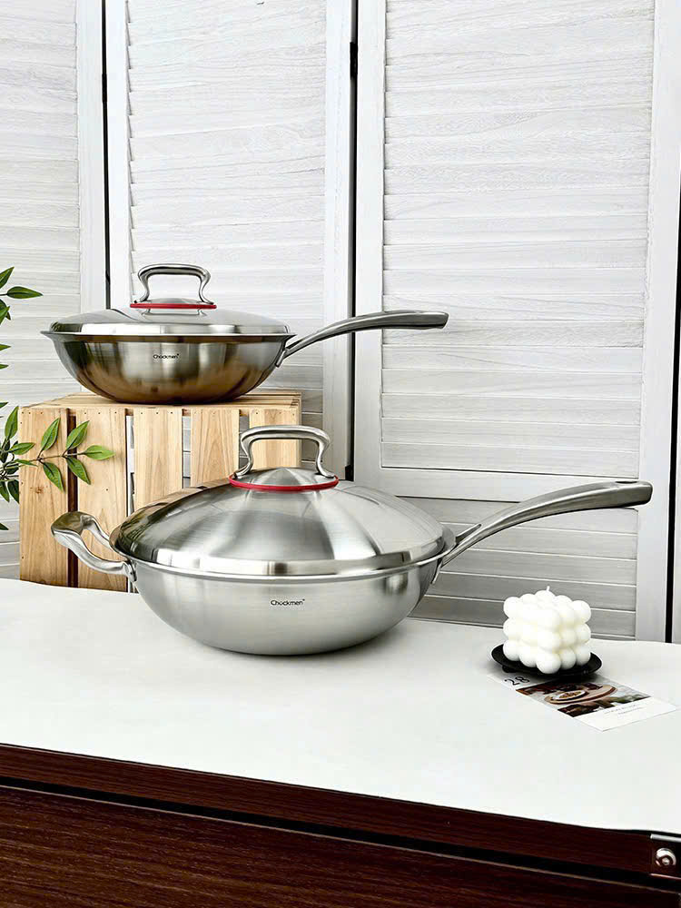 Chảo sâu lòng nắp inox Chockmen size 32cm