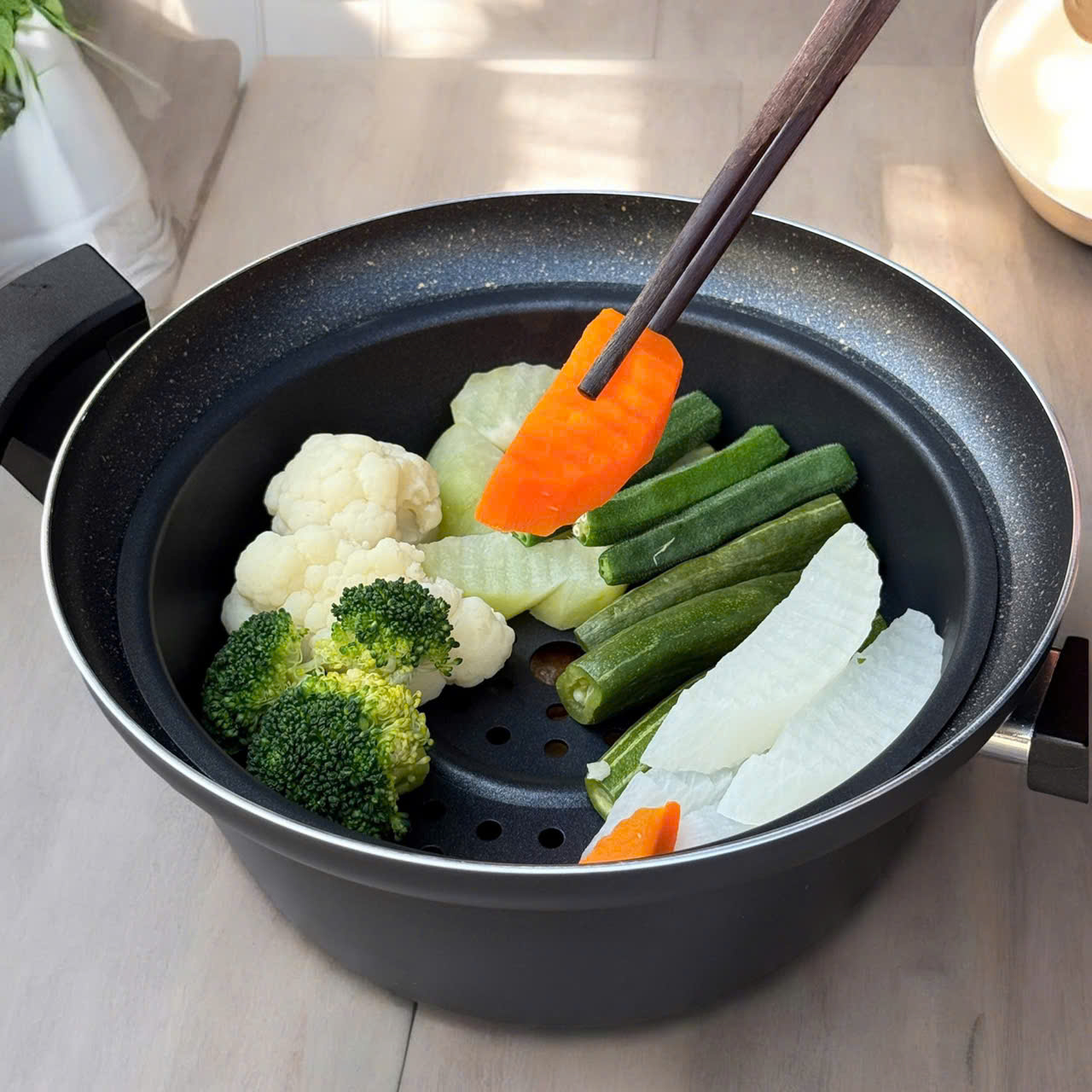Nồi hấp đa năng Tamahashi của Nhật 20cm