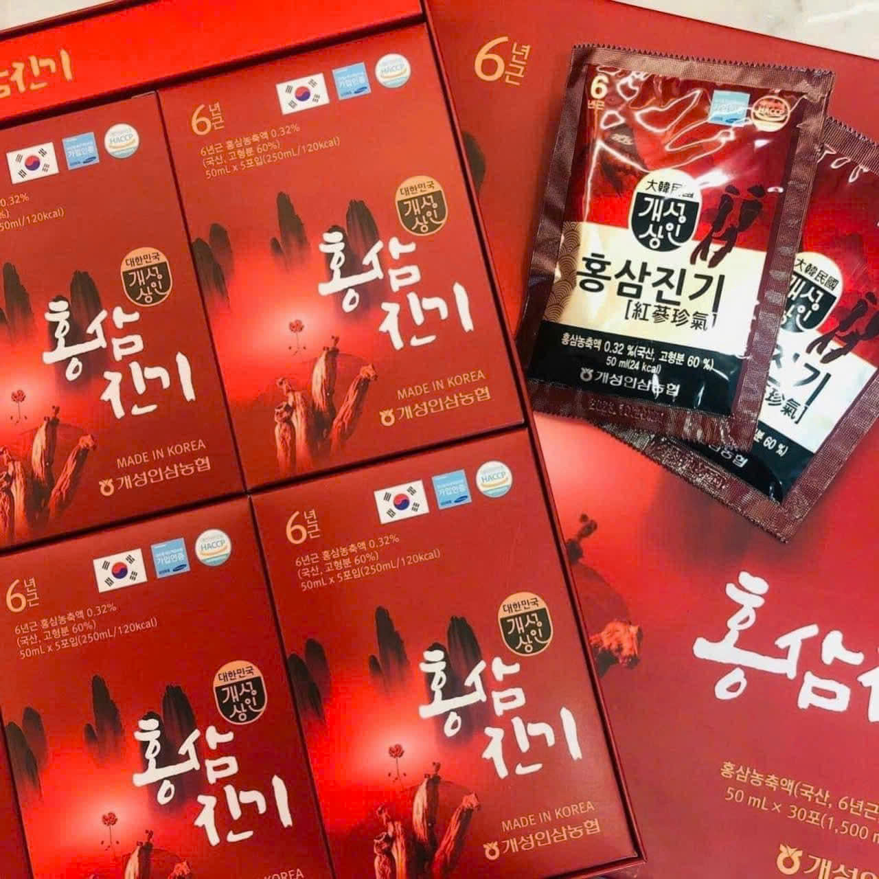 Nước hồng sâm núi CHINKI NONGHYUP Chiết xuất hồng sâm núi Hàn Quốc 6 năm tuổi