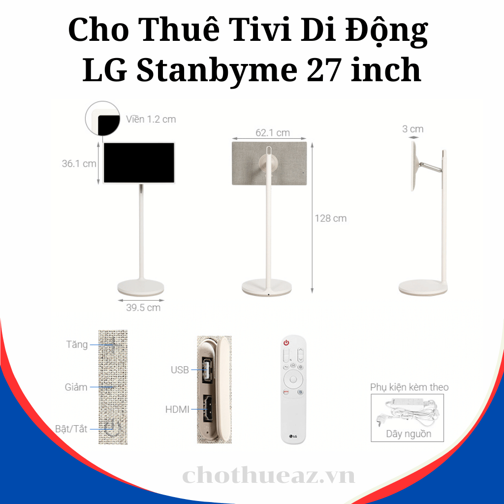 Cho Thuê Tivi LG Stanbyme 27 inch: Tivi Di Động, Cảm Ứng Chính Hãng Tại Hà Nội, Hải Phòng, TP Hồ Chí Minh- Uy Tín, Chất Lượng, Giá Rẻ