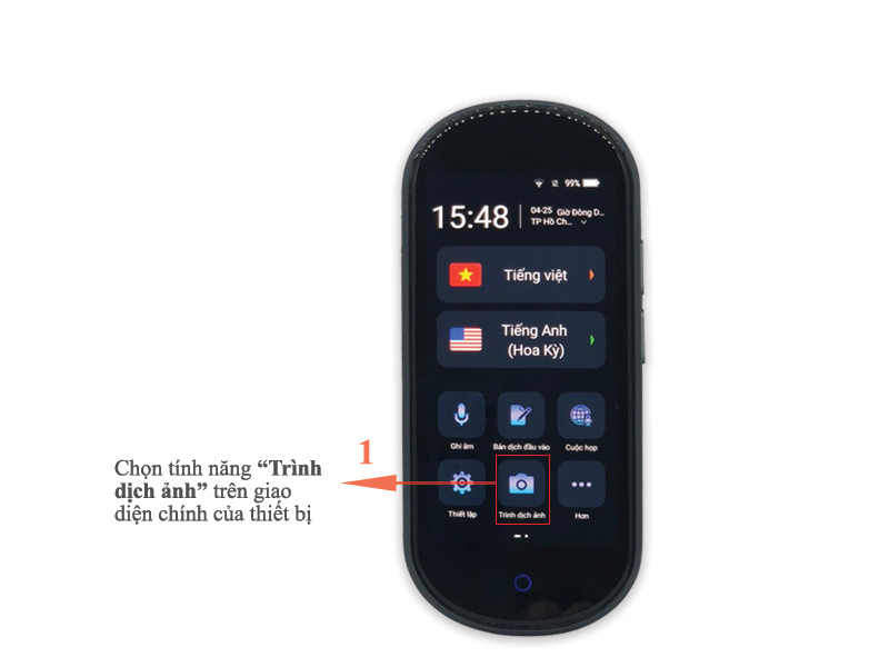 Cho thuê máy phiên dịch cầm tay 3 