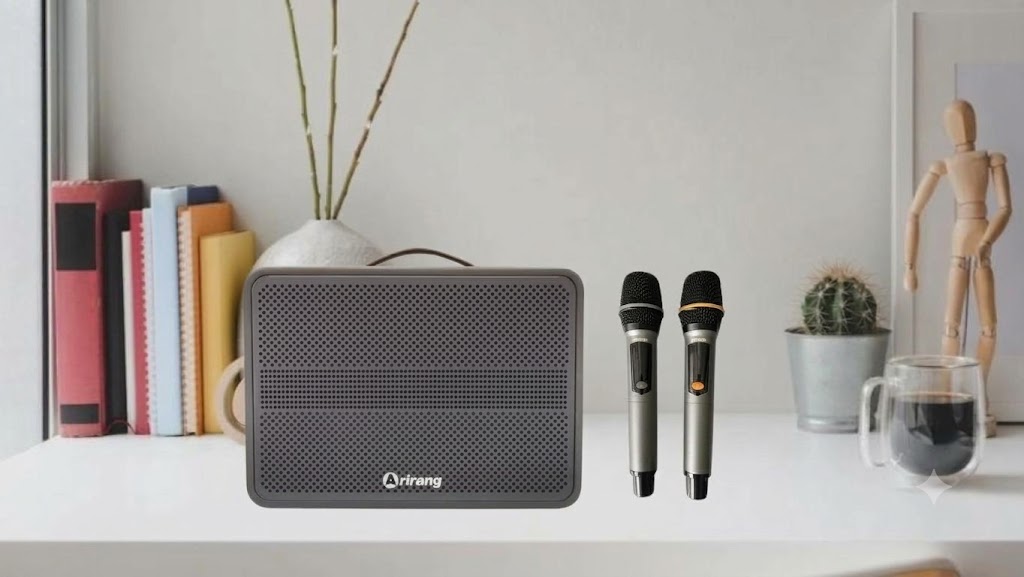 Bộ micro không dây UHF chống hú đi kèm loa Arirang AM3 Đà Nẵng