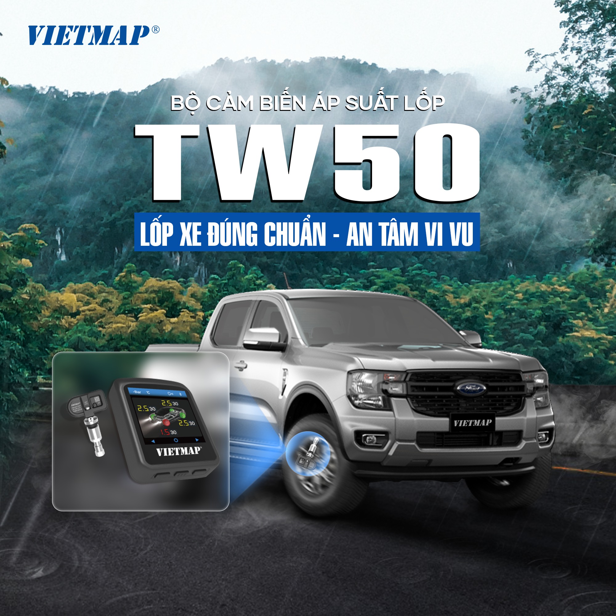 Cảm biến áp suất lốp: Hơn cả một thiết bị, đó là sự an tâm trên từng cây số