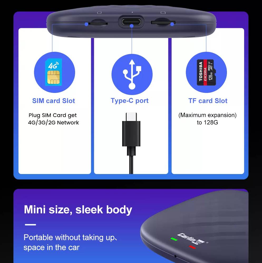 Android Box Carlinkit Tbox Plus 8/128gb