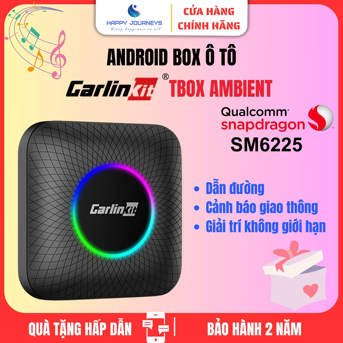 Carlinkit Tbox Ambient – Android Box Đỉnh Cao Cho Ô Tô, Trải Nghiệm Giải Trí Không Giới Hạn