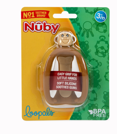 Gặm nướu silicone hình thú cưng Nuby