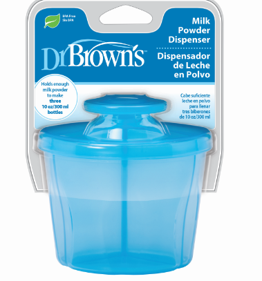 Hộp chia sữa 3 ngăn Dr Brown's mầu xanh. Mã hàng AC039-ESX