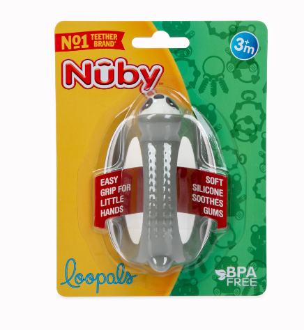 Gặm nướu silicone hình thú cưng Nuby