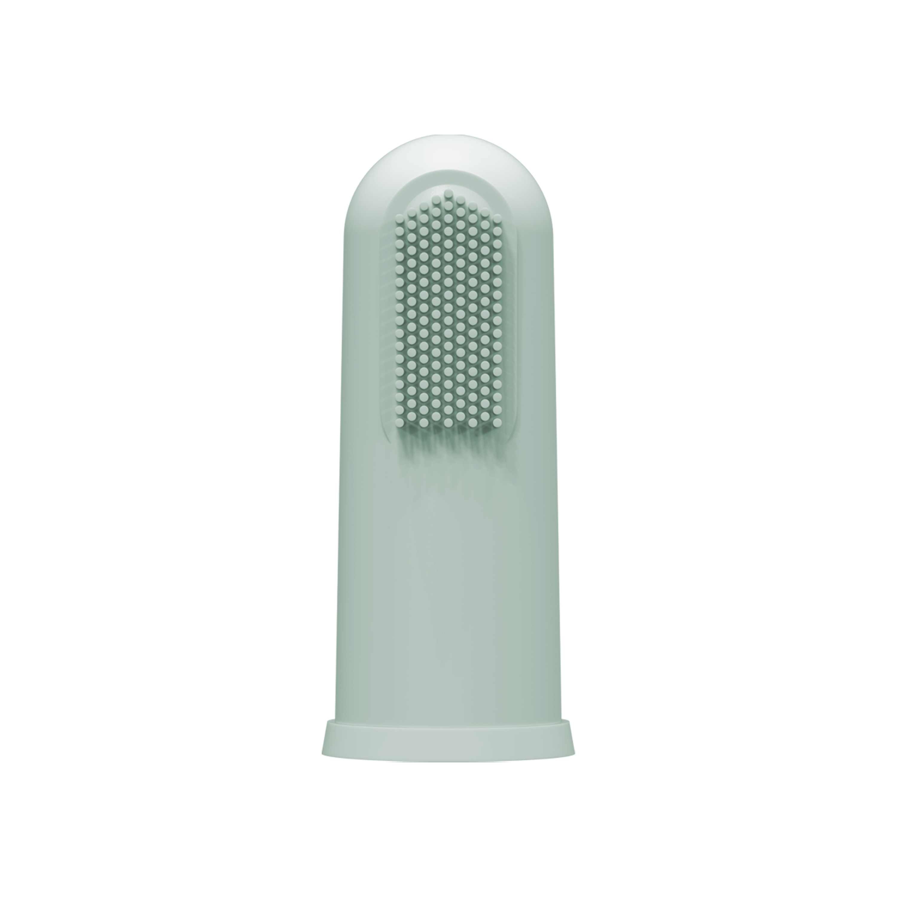 Bàn chải hình ngón tay 100% silicone cho trẻ 3 tháng tuổi màu xanh nhạt có hộp đựng Dr Brown's. Mã hàng HG126
