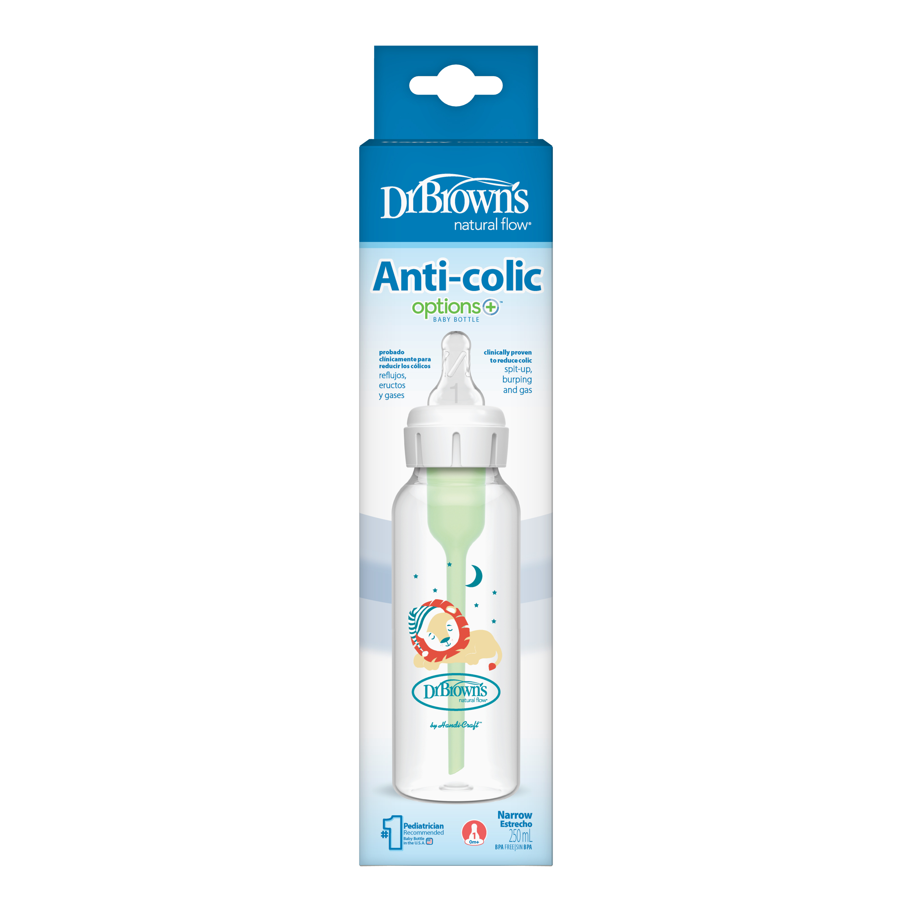 Bình sữa cổ hẹp Dr.Brown's Deco nhựa PP Option Plus 250ml- 81105