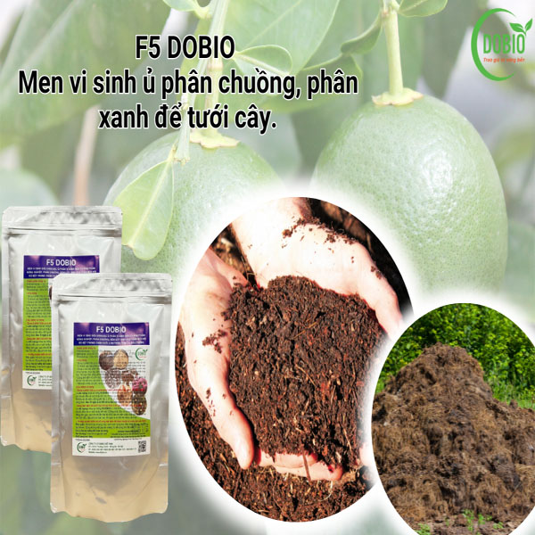 Men vi sinh F5 Dobio - Giải pháp ủ phân hữu cơ hiệu quả vượt trội