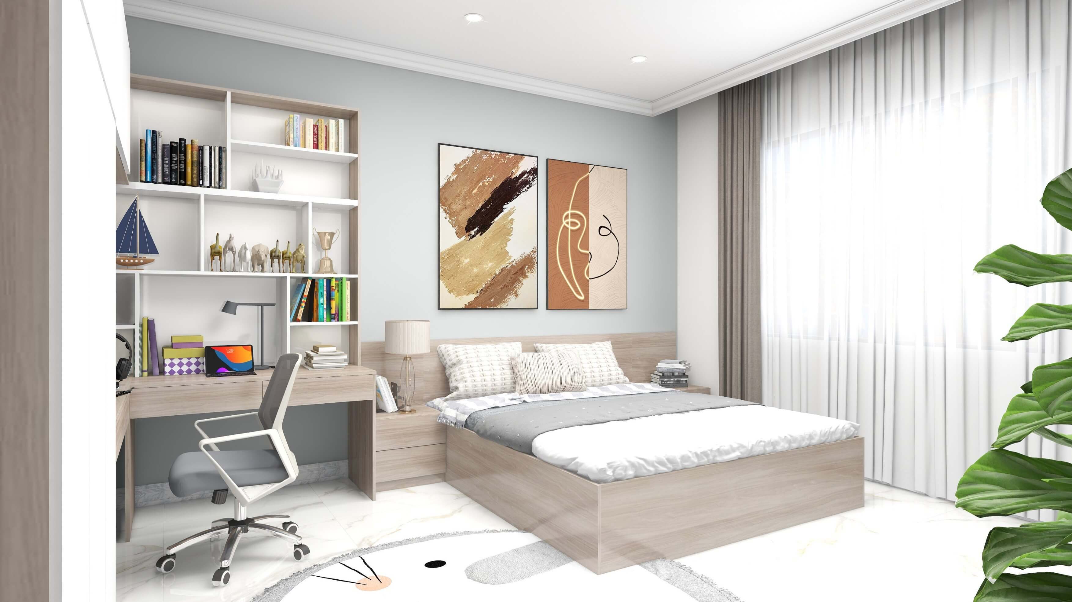 Phòng ngủ chung cư cao cấp