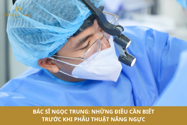 Bác sĩ Ngọc Trung: Những điều cần biết trước khi phẫu thuật nâng ngực