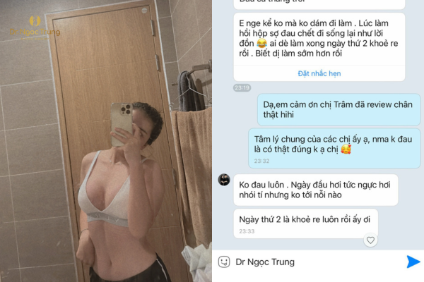 Nâng ngực An toàn - Không đau tại Dr Ngọc Trung