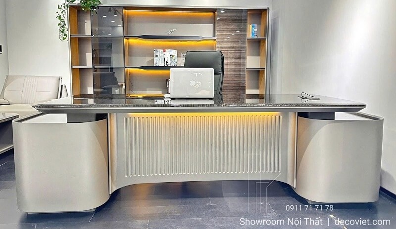 bàn giám đốc thiết kế sang trọng tạo vẻ uy nghiêm