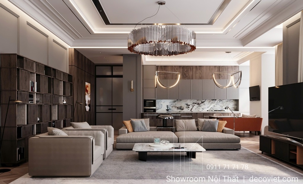 Thiết Kế Nội Thất Phòng Khách Biệt Thự 