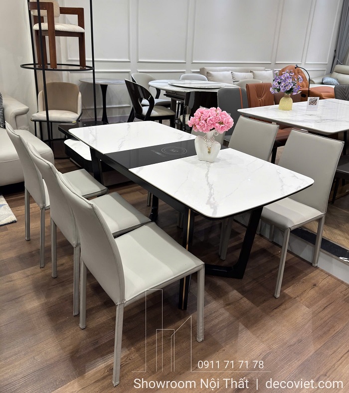 Bàn ăn thông minh kéo dài có bếp từ tiện lợi 2819S