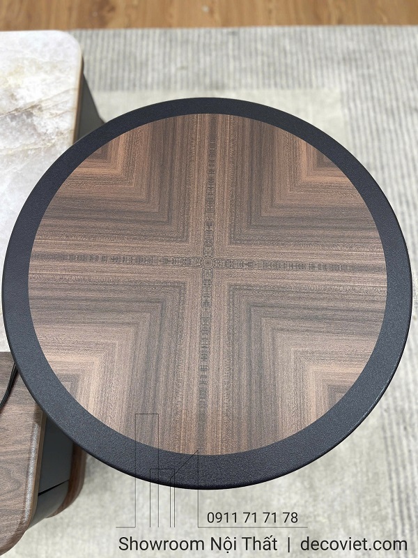 bàn trà phụ tròn nhỏ gọn