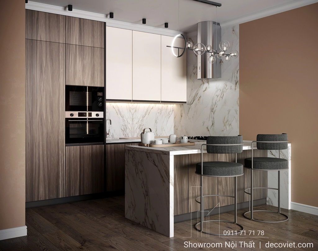 Thi Công Tủ Bếp Gỗ Cao Cấp 