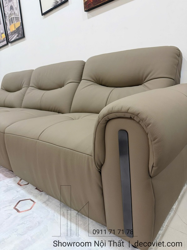 ghế sofa phòng khách chất da mềm mịn 