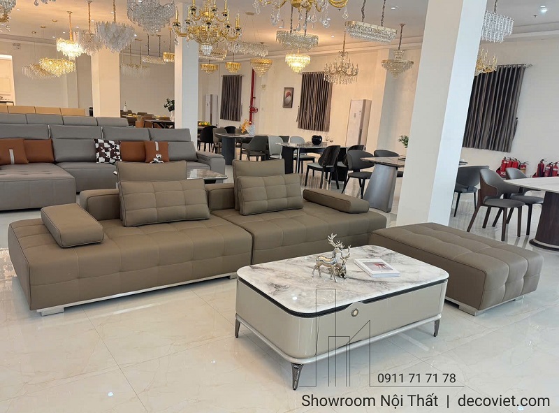 ghế sofa da cao cấp nhập khẩu thiết kế theo phong cách châu âu