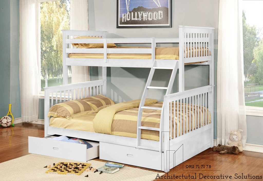 Giường 2 Tầng 401T – Trắng