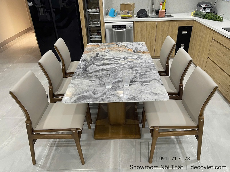 Bàn Ăn Gỗ 6 Ghế Đẹp 2847S