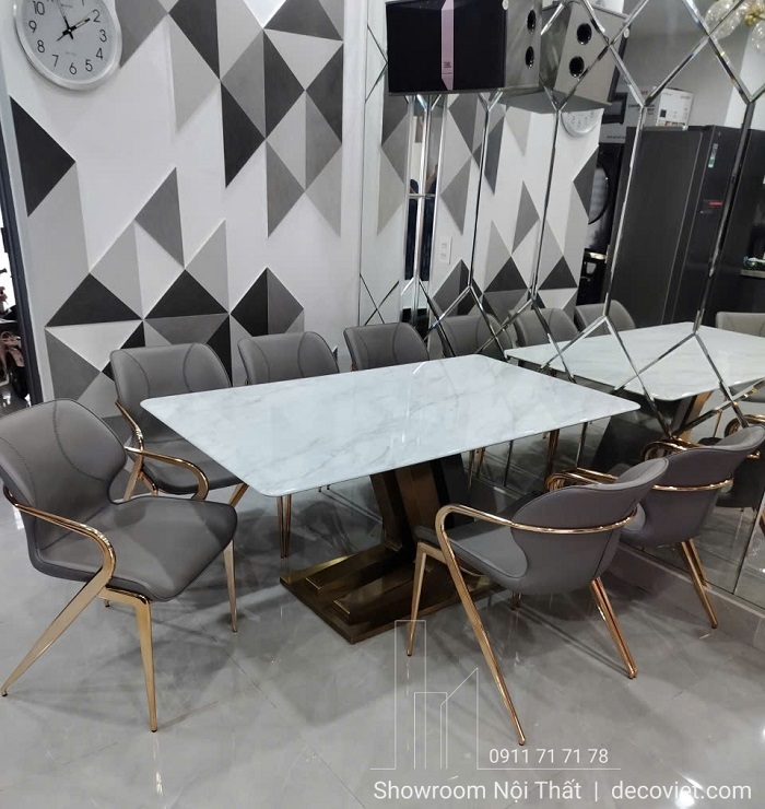 Bộ bàn ăn 6 ghế mặt đá giá rẻ 