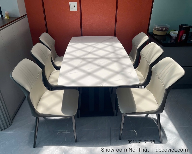 Bàn Ăn Mặt Đá 6 Ghế Giá Rẻ 2712S