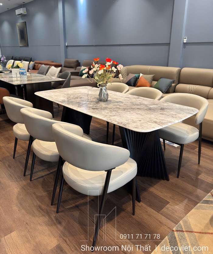 Bộ bàn ăn 6 ghế cao cấp nhập khẩu 2723S dành cho phòng ăn biệt thự