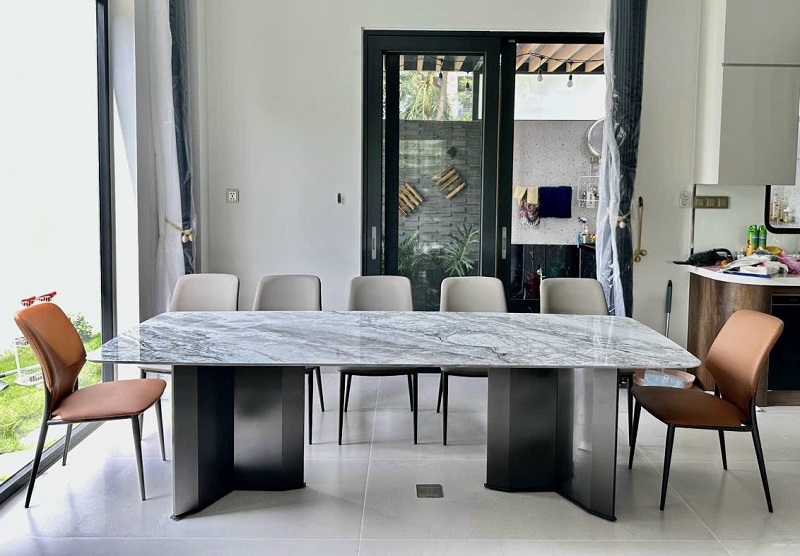 Bàn Ăn Mặt Đá Marble Cao Cấp 1405S
