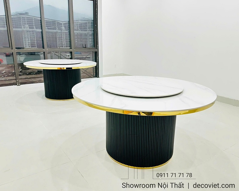 Bàn Ăn Tròn Mặt Đá 1m5 2866S