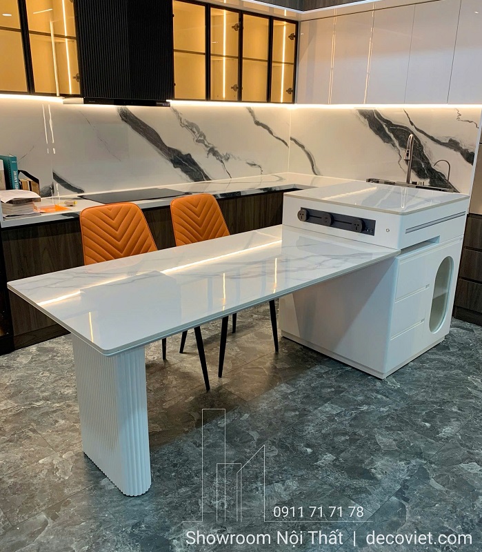 Bàn Đảo Bếp Mặt Đá 2878S