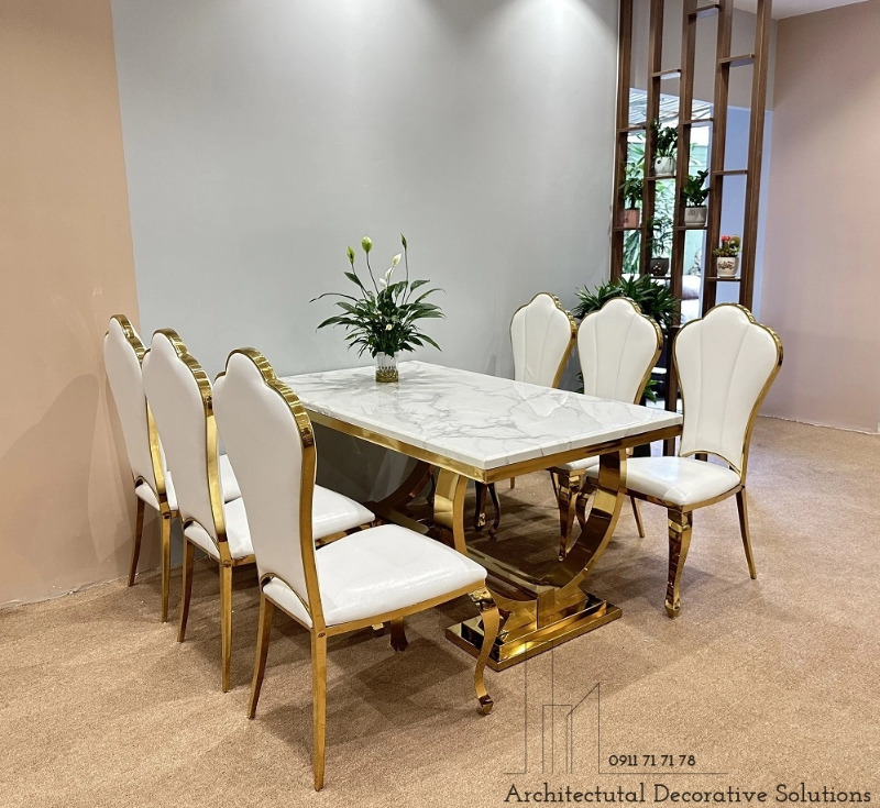 Bàn Ăn Mặt Đá Tân Cổ Điển 969S