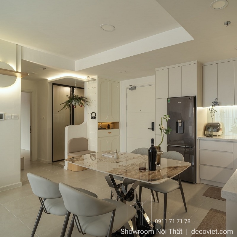 Bộ Bàn Ăn 4 Ghế Mặt Đá 2729S