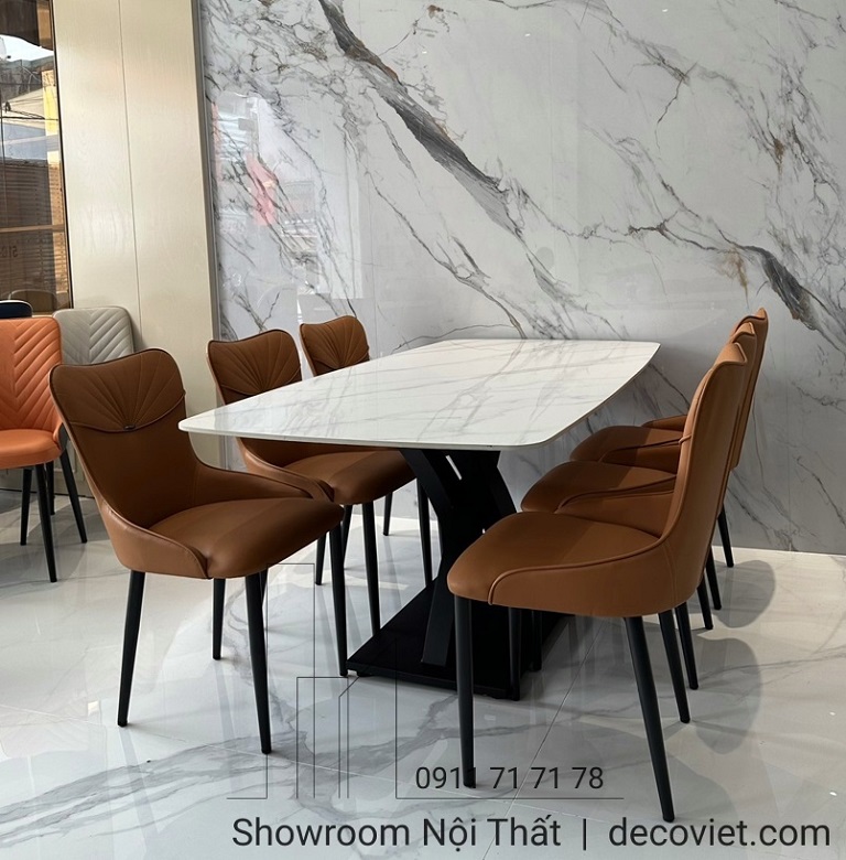 Bàn Ăn 6 Ghế Mặt Đá Giá Rẻ 1424S