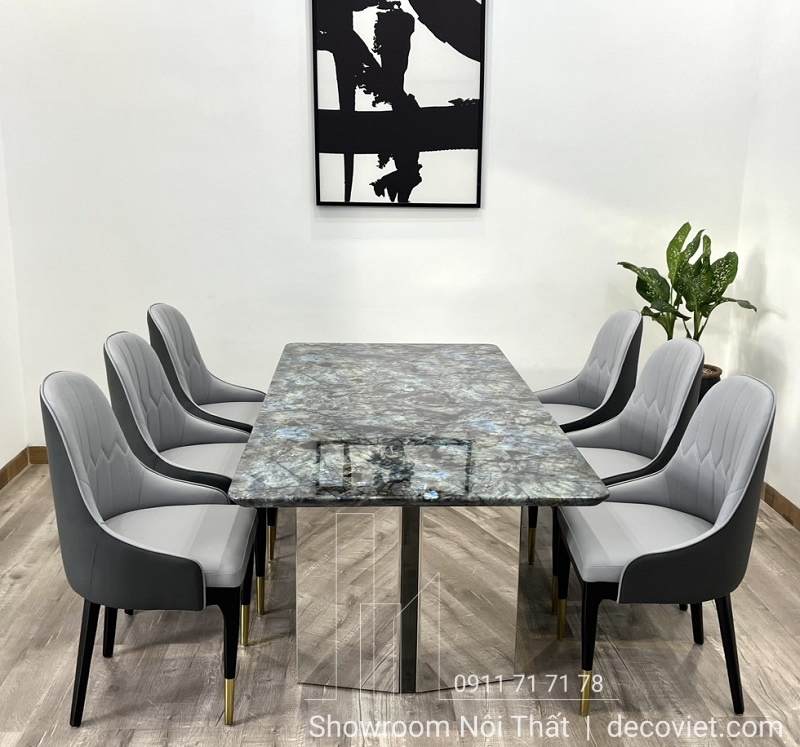 Bàn Ăn Mặt Đá Cẩm Thạch 1562S