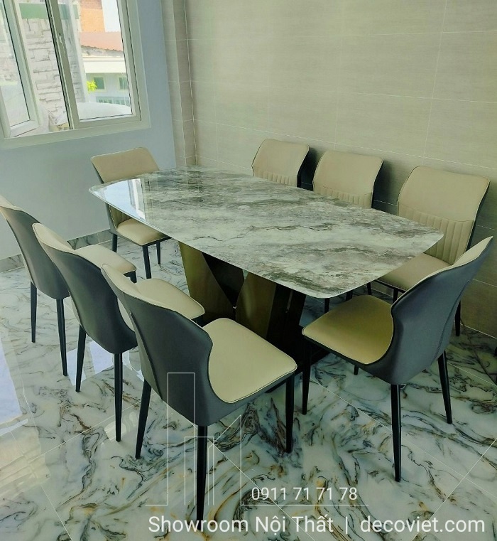 Bộ Bàn Ghế Ăn 8 Ghế Cao Cấp 1664S