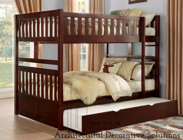 Giường Tầng 414T – Nâu Gỗ 3 tầng