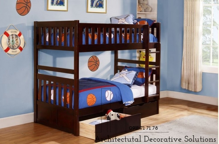 Giường Tầng Gỗ 415T – Nâu