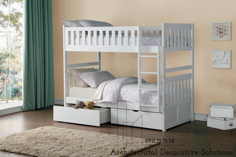 Giường Tầng Giá Rẻ 415T – Trắng