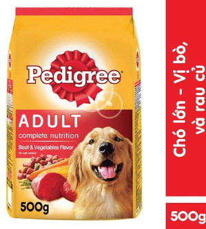 Thức Ăn Hạt Cao Cấp pedigree 500g ( vị thịt bò & rau củ )