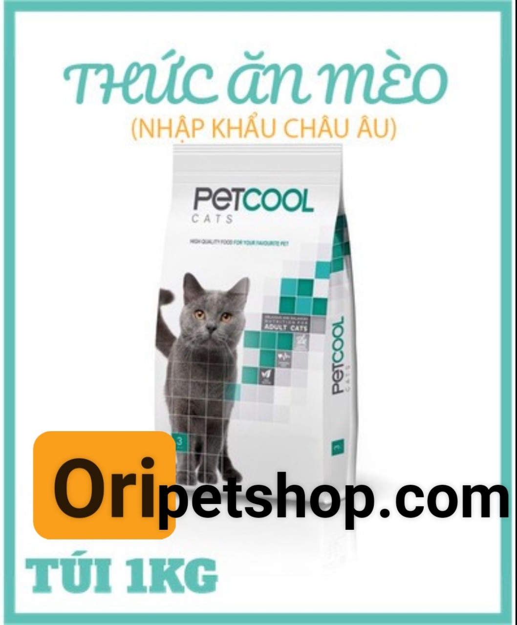 Thức Ăn Hạt Cao Cấp Cho Mèo Petcool 1kg