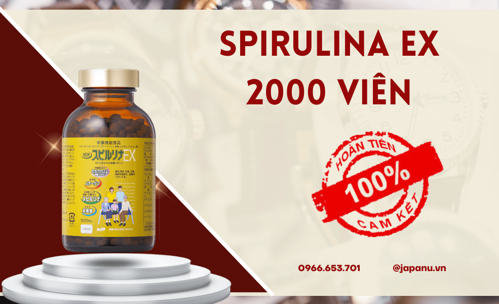 Tảo vàng Spirulina EX 2000 viên: Cảnh báo nguy cơ mua phải hàng kém chất lượng và cách phòng tránh
