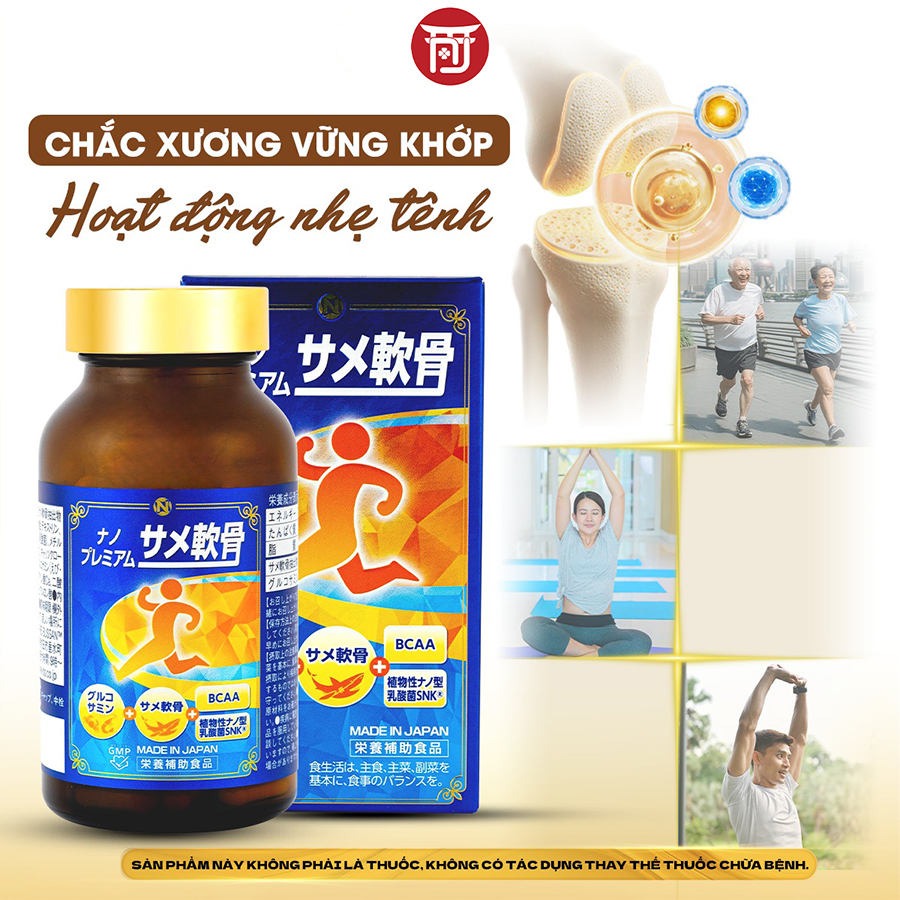 Công Dụng Viên uống Sụn Cá Mập Nano Premium 150 Viên