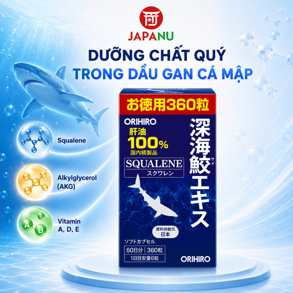 Các dưỡng chất nổi bật có trong dầu gan cá mập (Shark Liver Oil )
