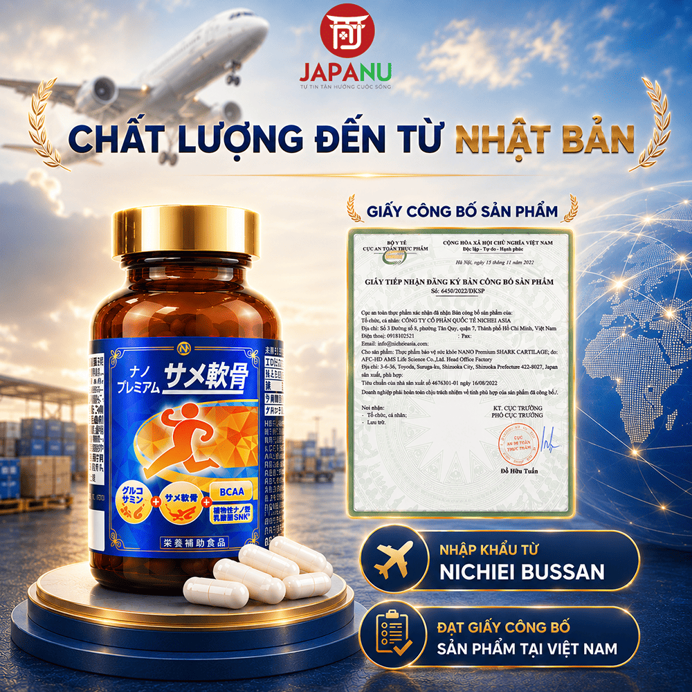Viên Uống Sụn Cá Mập Nano Premium nhập khẩu chính ngạch