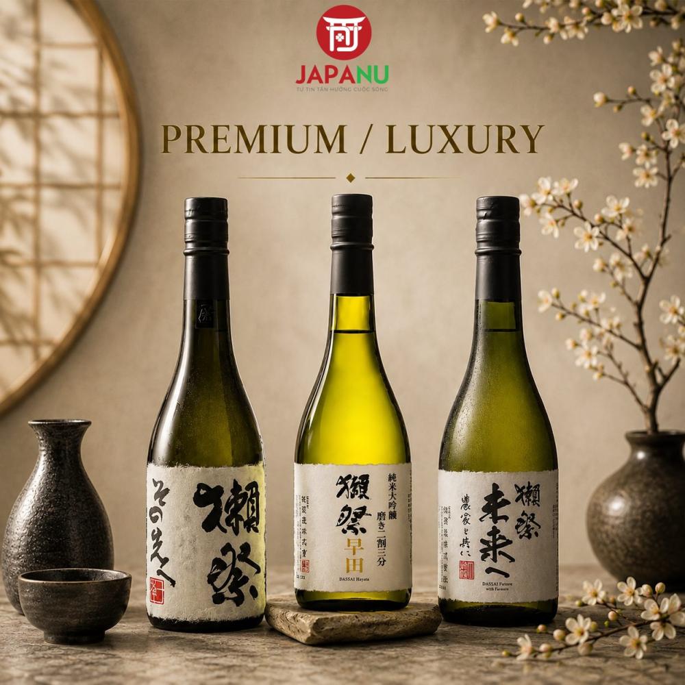 Dassai Beyond, Dassai 23 Hayata và Dassai Miraie được đặt ở phân khúc Premium/Luxury 