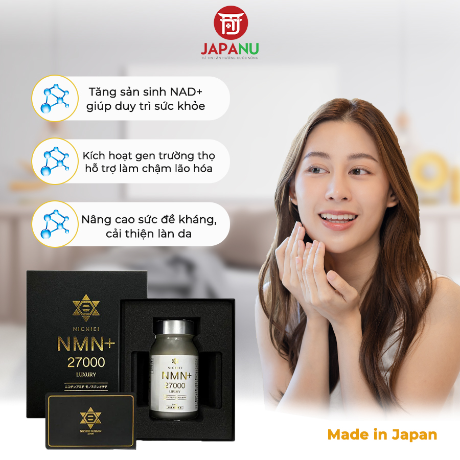 Công Dụng Viên Uống NMN+27000 Luxury Nhật Bản