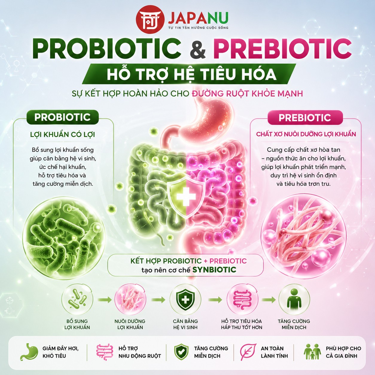 Sự kết hợp giữa probiotic và prebiotic đang được nhiều người Nhật quan tâm